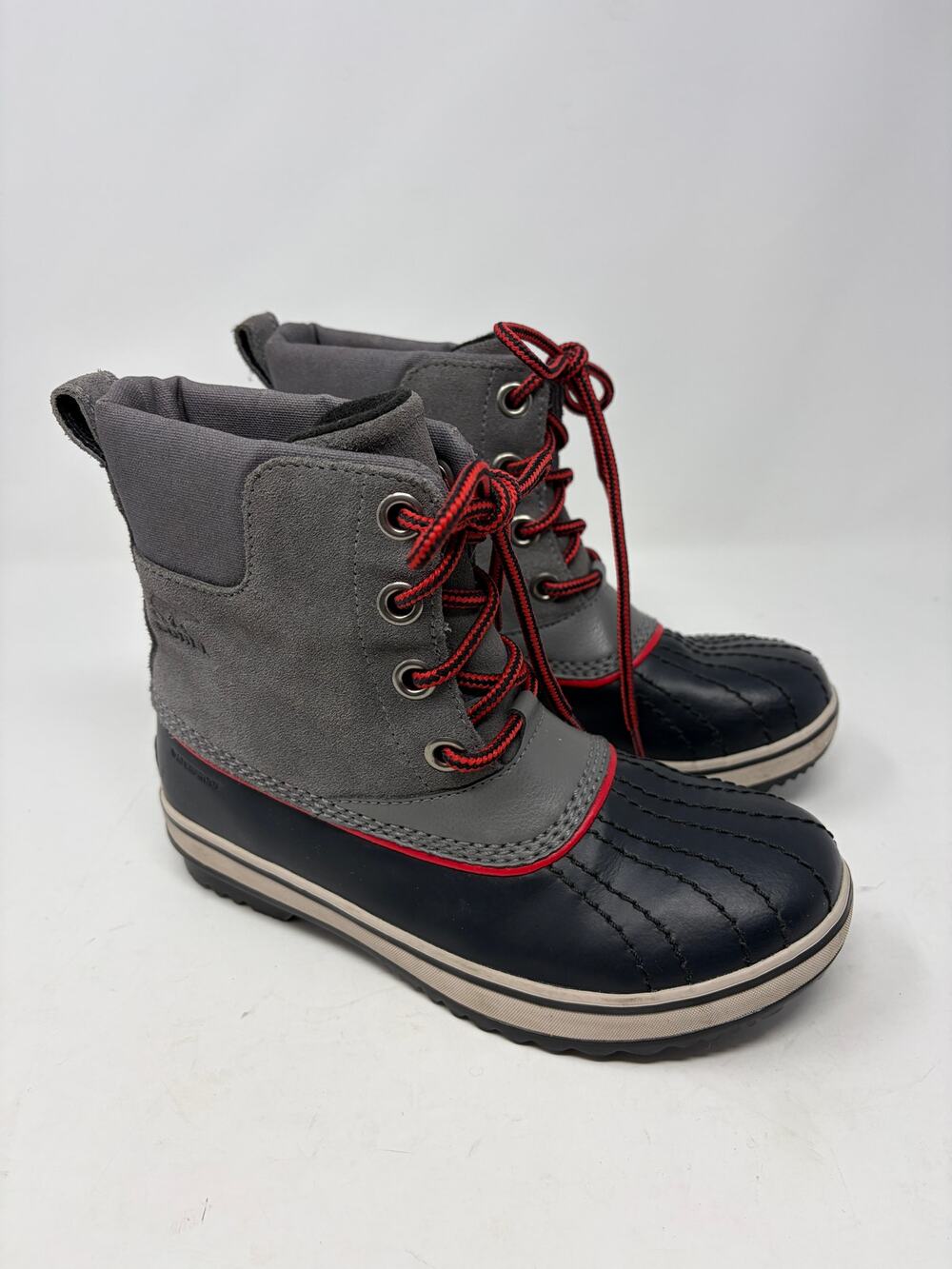 Sorel kids Slimpack II lace boots 3 grey red black boys snow winter